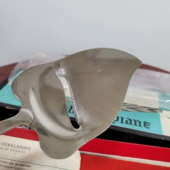 Vtg‎ Solar Cheese Plane Slicer Cutter Server w/ Original Box Mid Century Modern - Picture 5 of 12